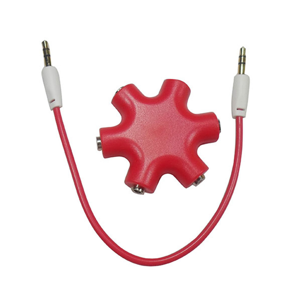 Audio And Music Splitter - 6 Port 3.5mm Earphone Splitter Universal