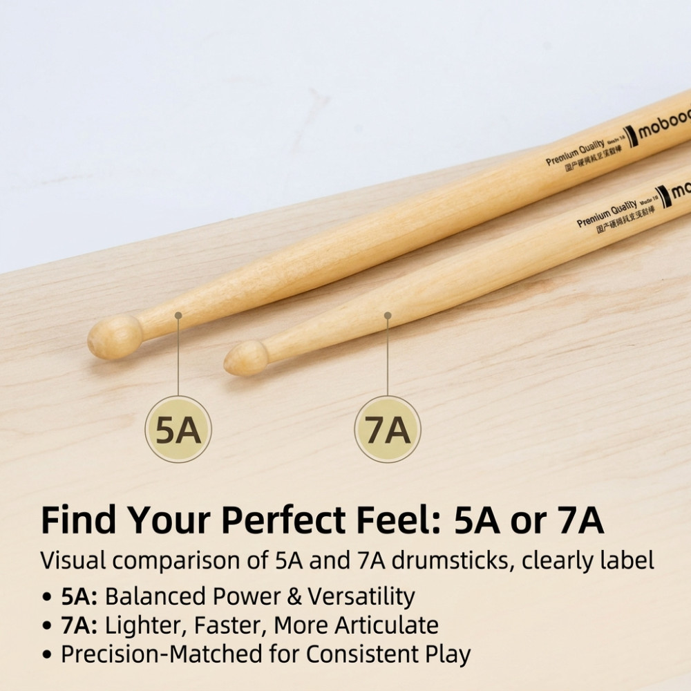 Professional Drums 5A 7A Walnu - Drum Stick 5A 评论和价格