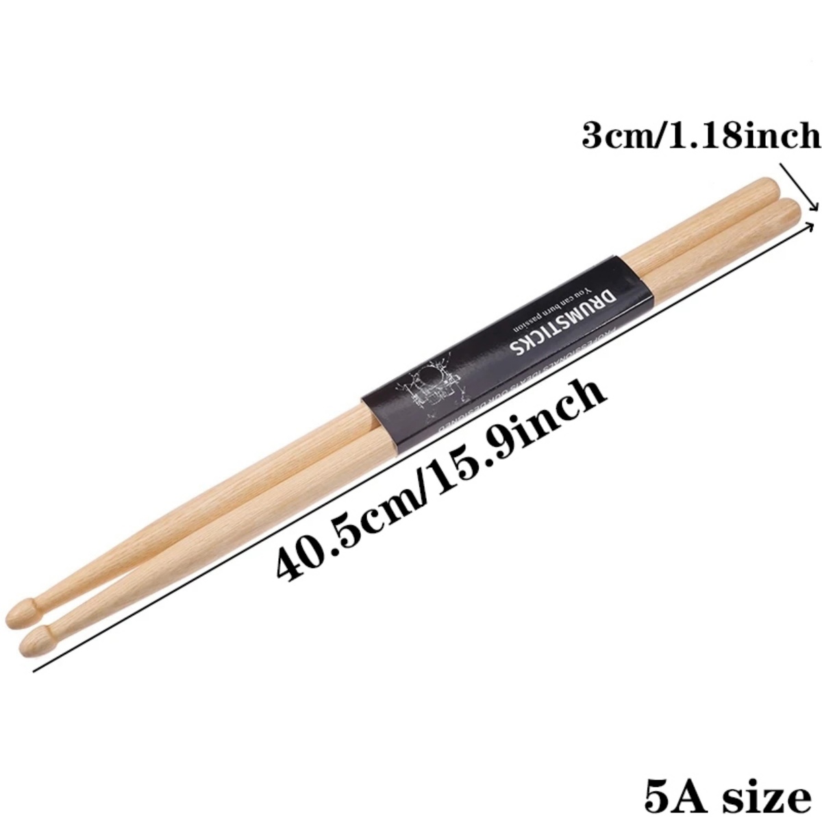 Miwayer 1/2/3/4/5Pcs Maple Dru - Drum Stick 5A 评论和价格