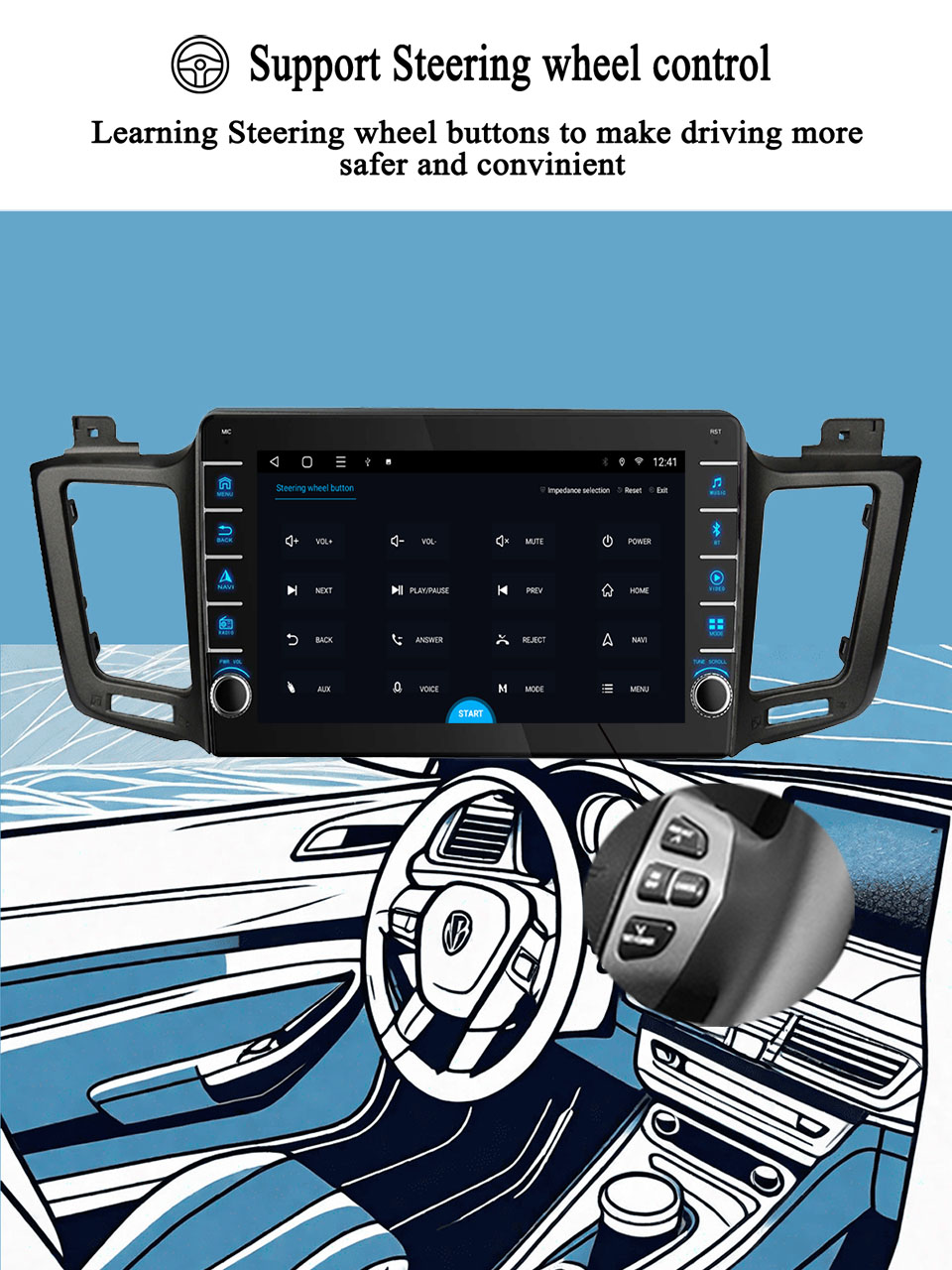 For Toyota RAV4 2012 - 2018 Ca - Audio Music Player Pc 评论和价格