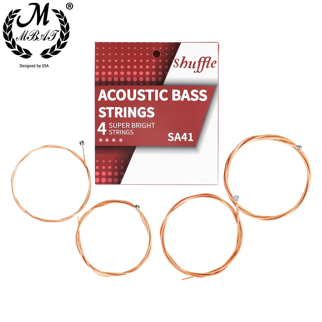 M MBAT Acoustic Bass Strings 4 - Bass Guitar Strings 评论和价格