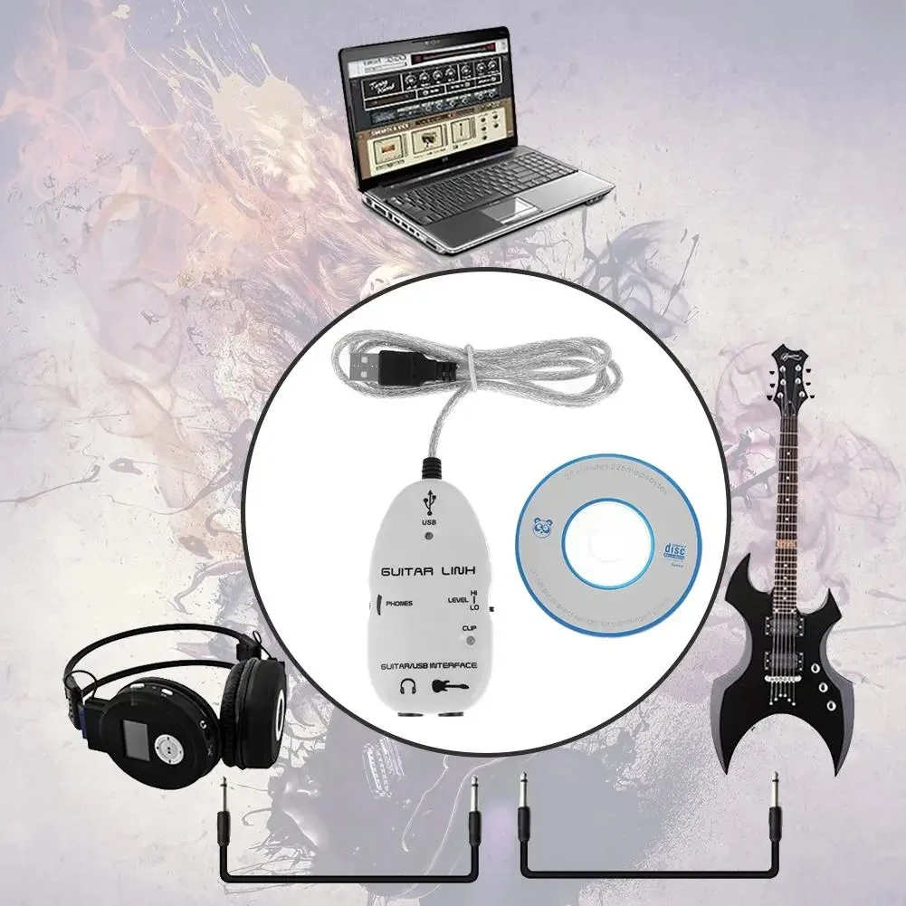 Electric Guitar to USB Interfa - Audio Music Player Pc 评论和价格