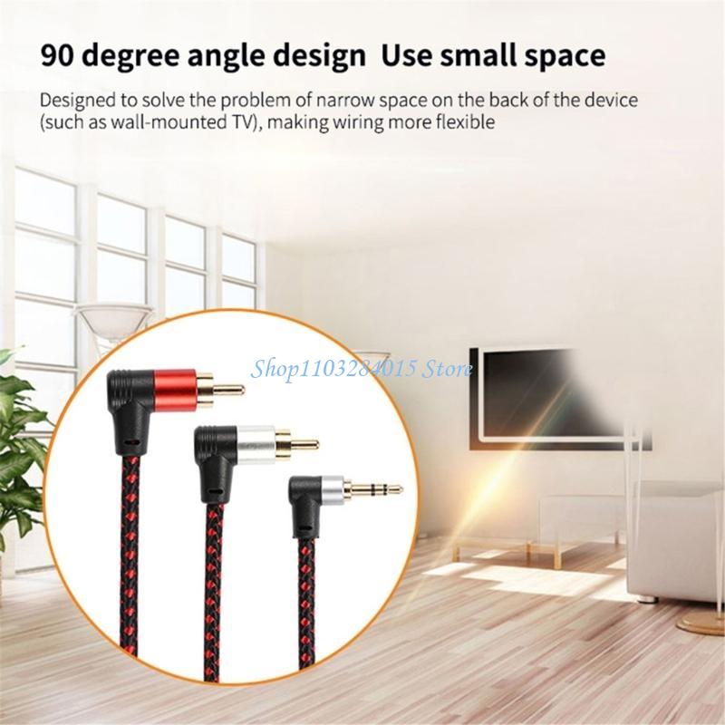 R6FF 90° RCA Cable Jacks 3.5mm - Audio And Music Splitter 评论和价格