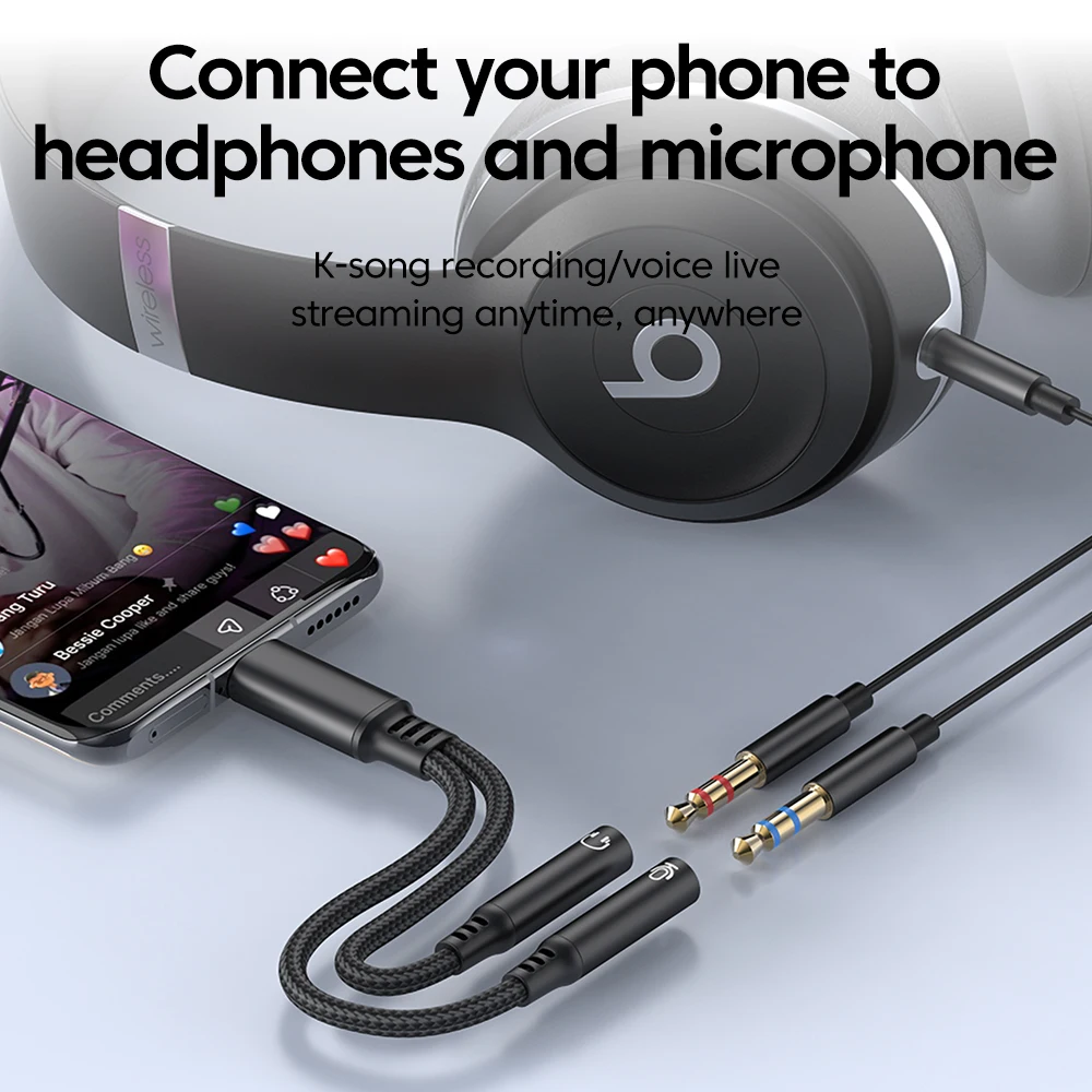 Type C Male To 3.5MM Jack Audi - Audio And Music Splitter 评论和价格