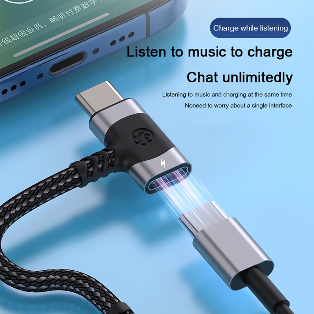 2 in 1 Type C OTG Splitter Ada - Audio And Music Splitter 评论和价格