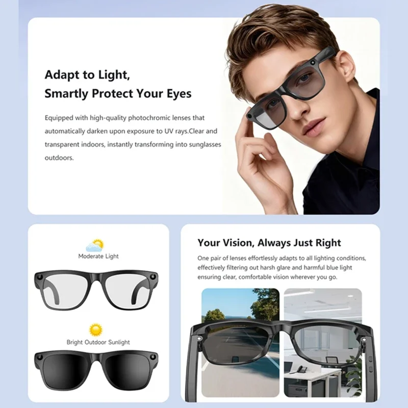 AI Smart Glasses 8K HD Photoch - Audio To Music 评论和价格