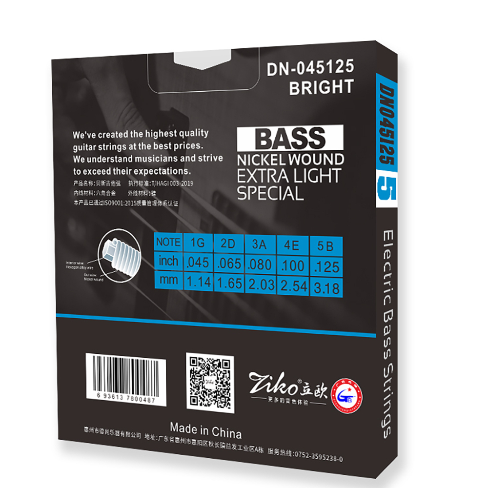 ZIKO Electric Bass Strings 4/5 - Bass Guitar Strings 评论和价格