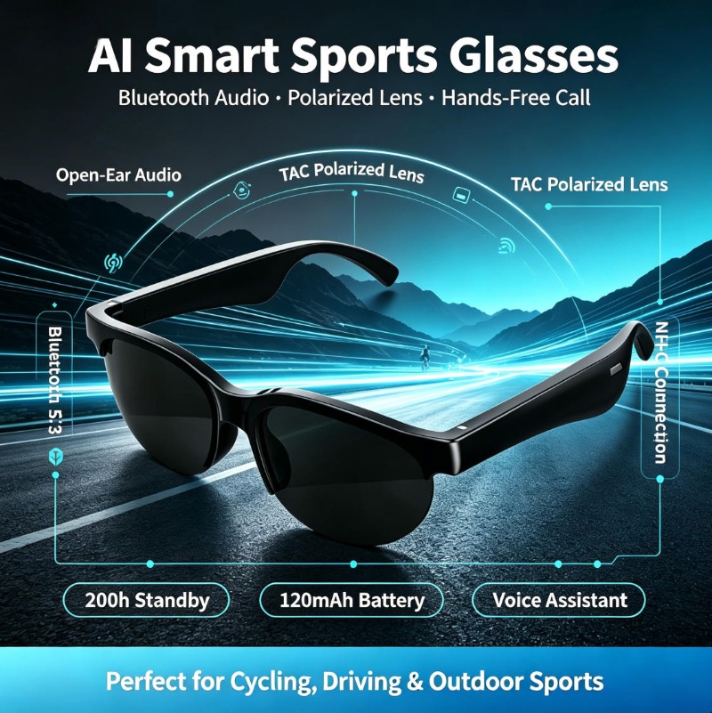 Smart Sports Glasses Open Ear  - Audio To Music 评论和价格
