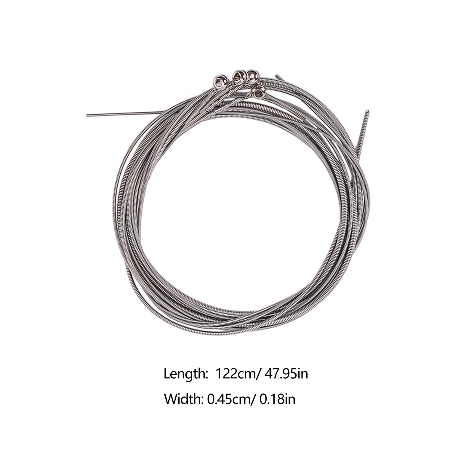 4Pcs Professional Stainless St - Bass Guitar Strings 评论和价格